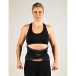 Nueva Clásica Faja lumbar con varillas y cintas ajustable negra - Imagen 3